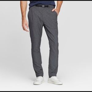 tapered clip belt performance pants